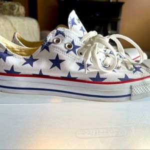 Converse Chuck Taylor Shoes with Blue Stars